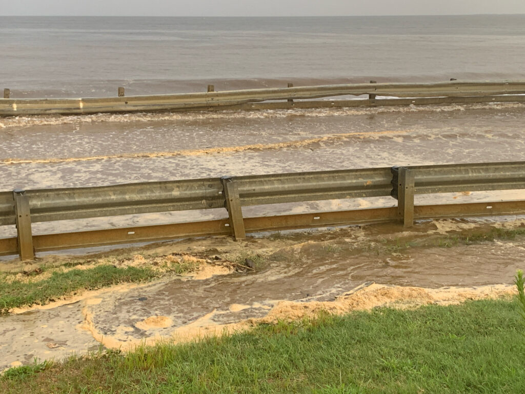 a bench on a beach (MyCoast AI)