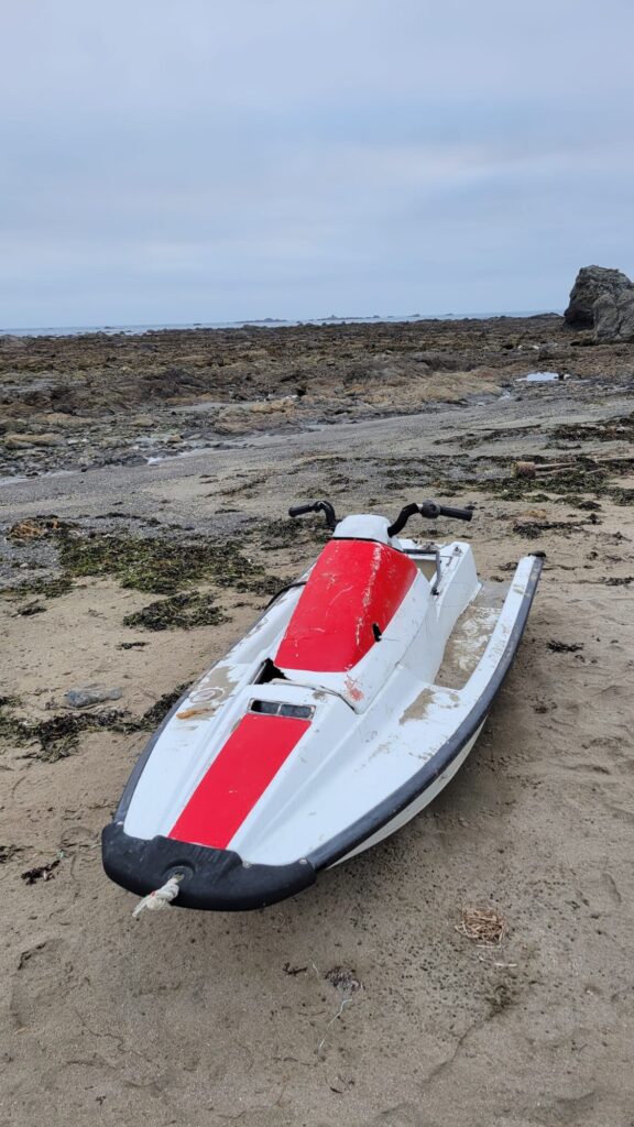 a boat on the beach (MyCoast AI)