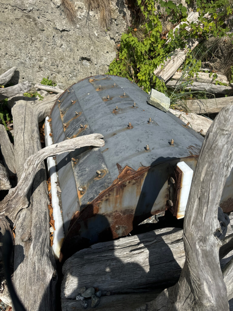 a broken down wooden structure (MyCoast AI)