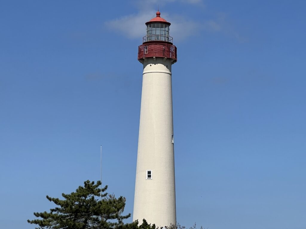 a white and red lighthouse (MyCoast AI)