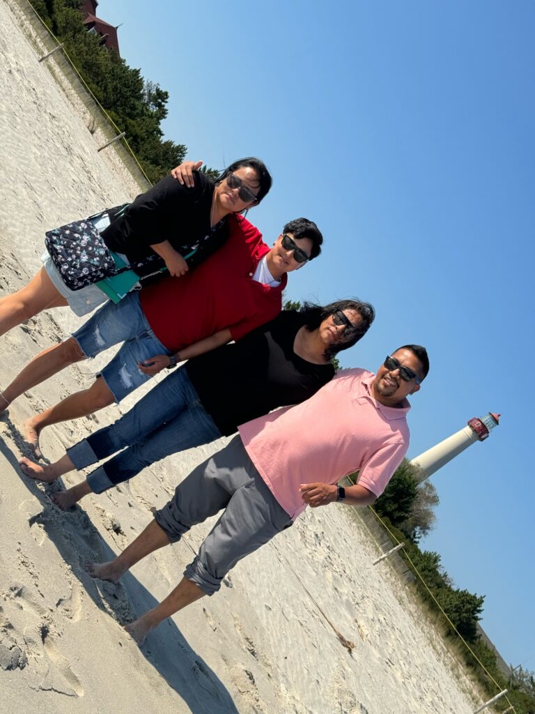 a group of people posing for a photo (MyCoast AI)