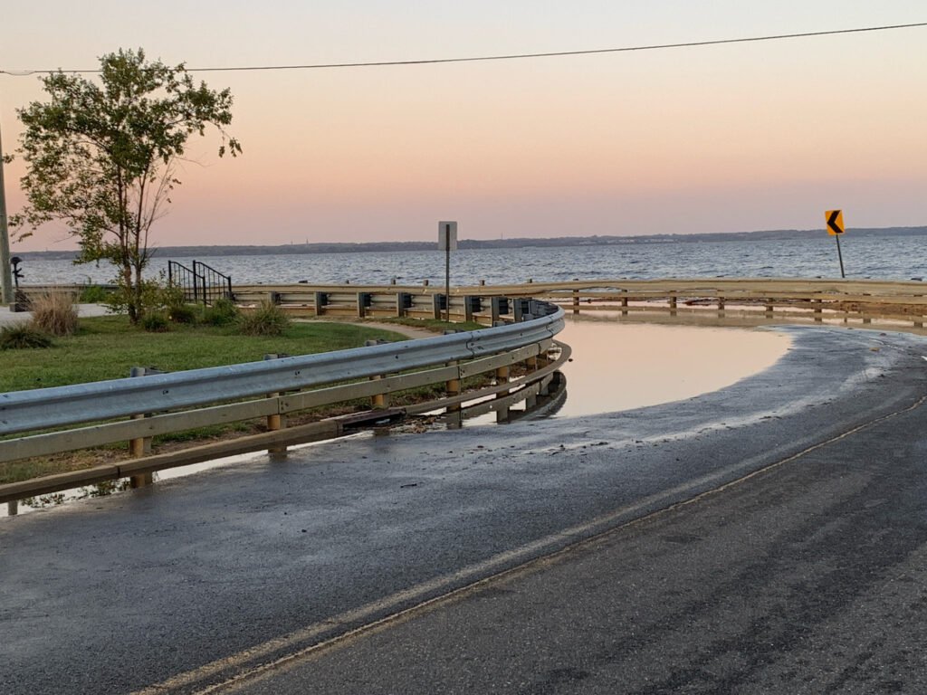 a road next to a beach (MyCoast AI)