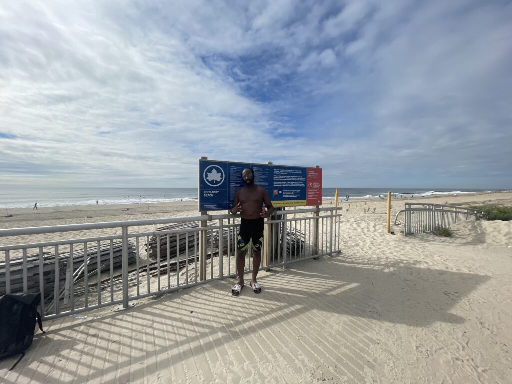 a person standing on a boardwalk (MyCoast AI)
