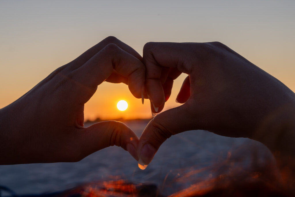 a group of hands reaching for the sun (MyCoast AI)