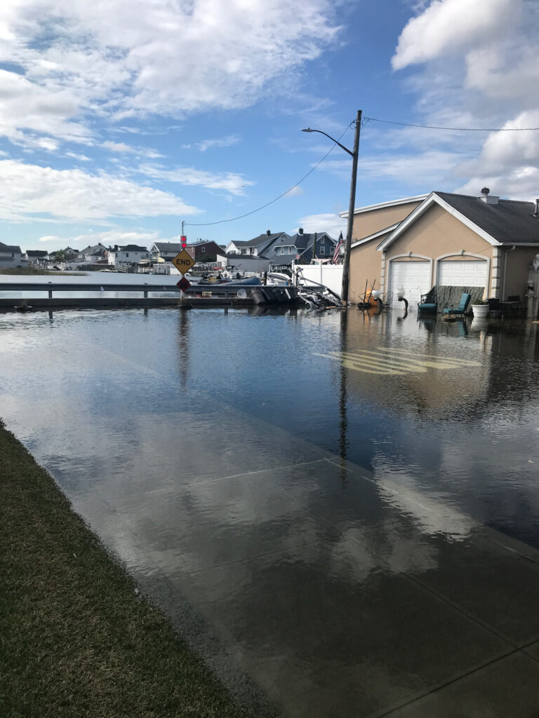a flooded area with boats (MyCoast AI)