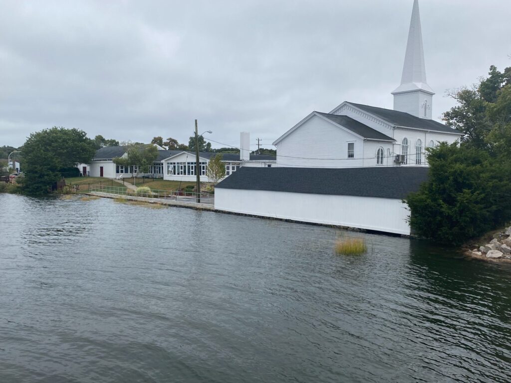 a church on the water (MyCoast AI)