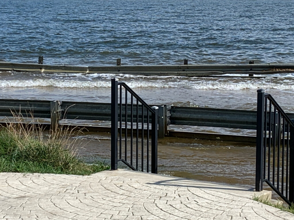 a bench overlooking the ocean (MyCoast AI)