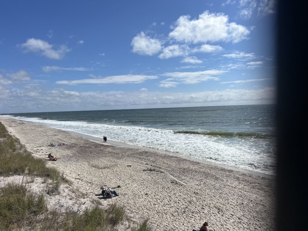 a beach with people on it (MyCoast AI)
