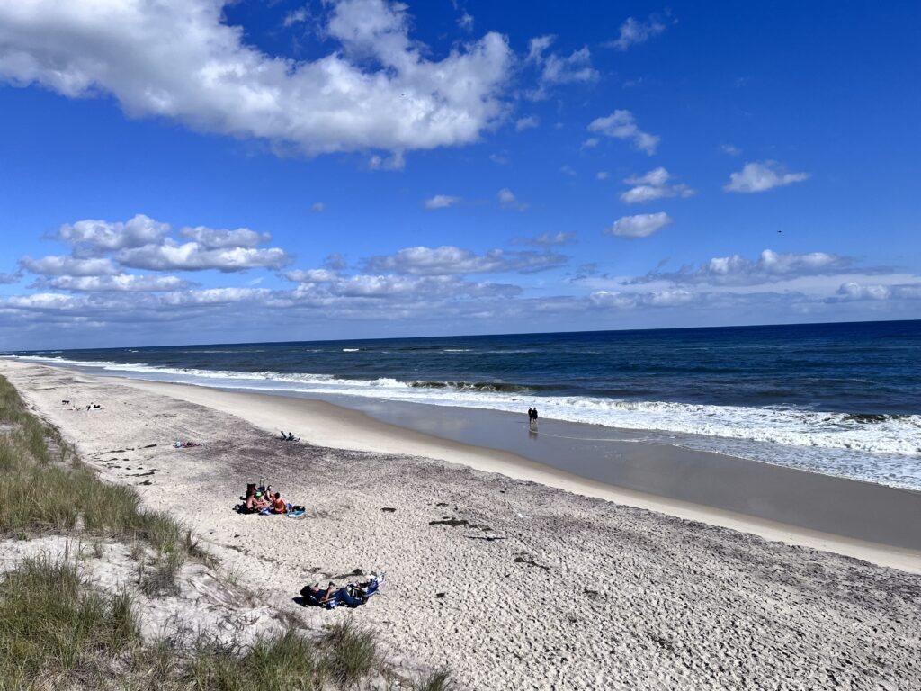 people on a beach (MyCoast AI)