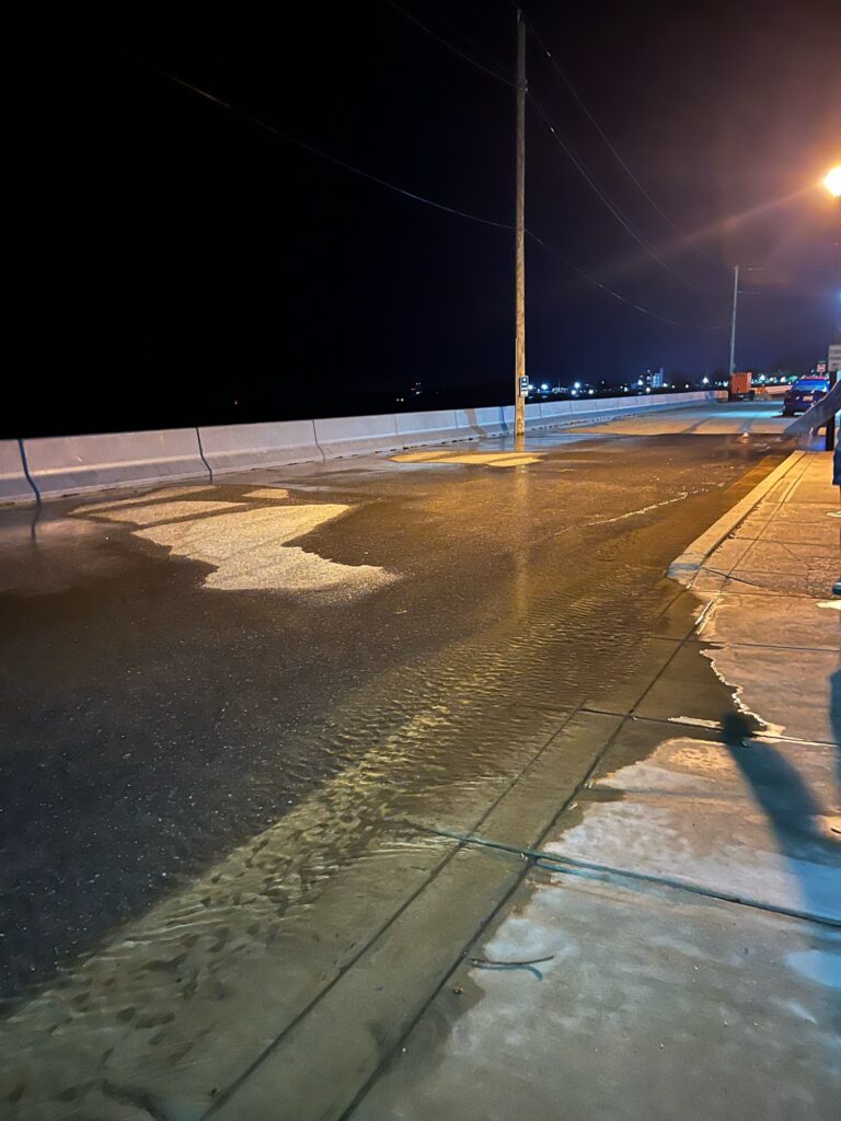 a road with snow on the side (MyCoast AI)