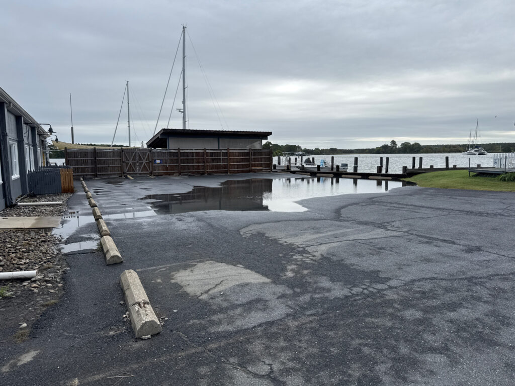 a dock with a boat in it (MyCoast AI)
