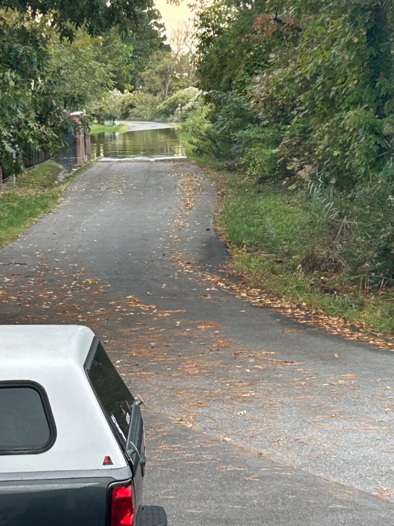 a car parked on a road next to a body of water (MyCoast AI)