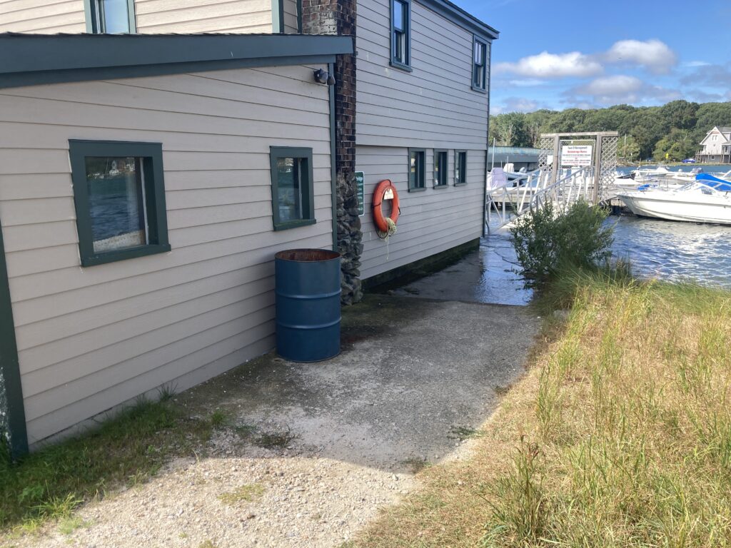 a building with boats in the water (MyCoast AI)