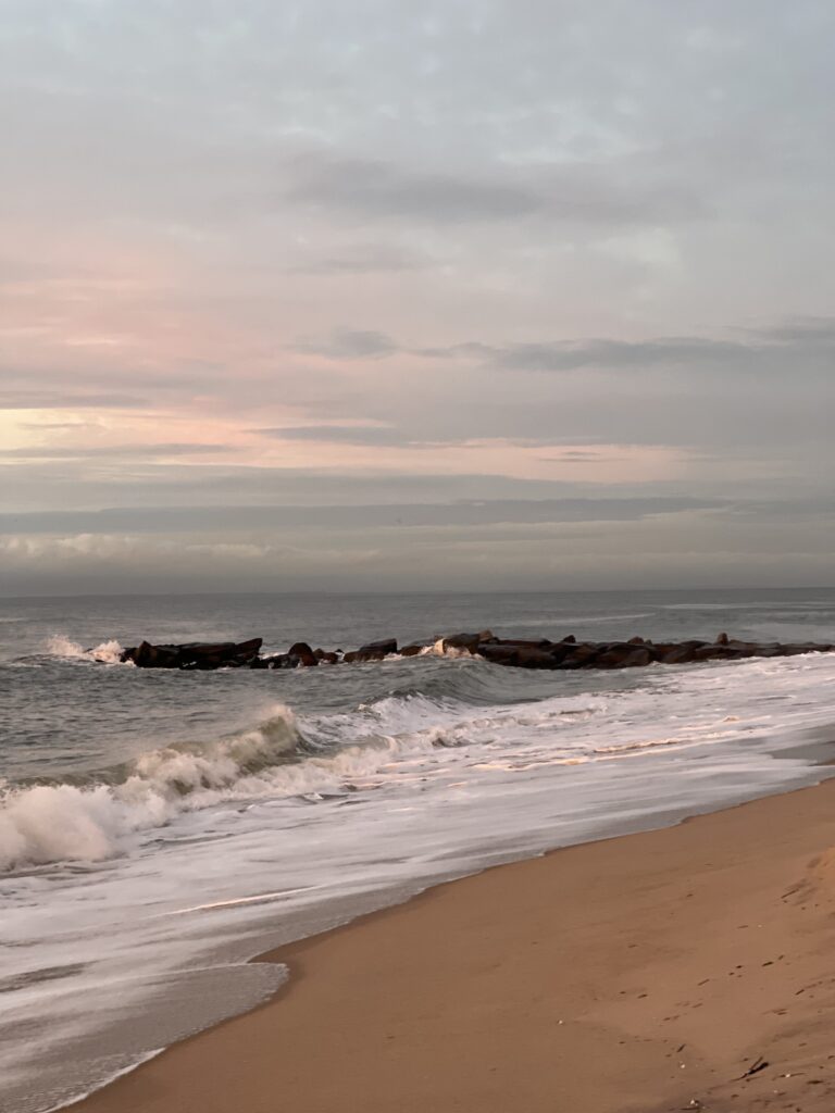 waves crashing on a beach (MyCoast AI)
