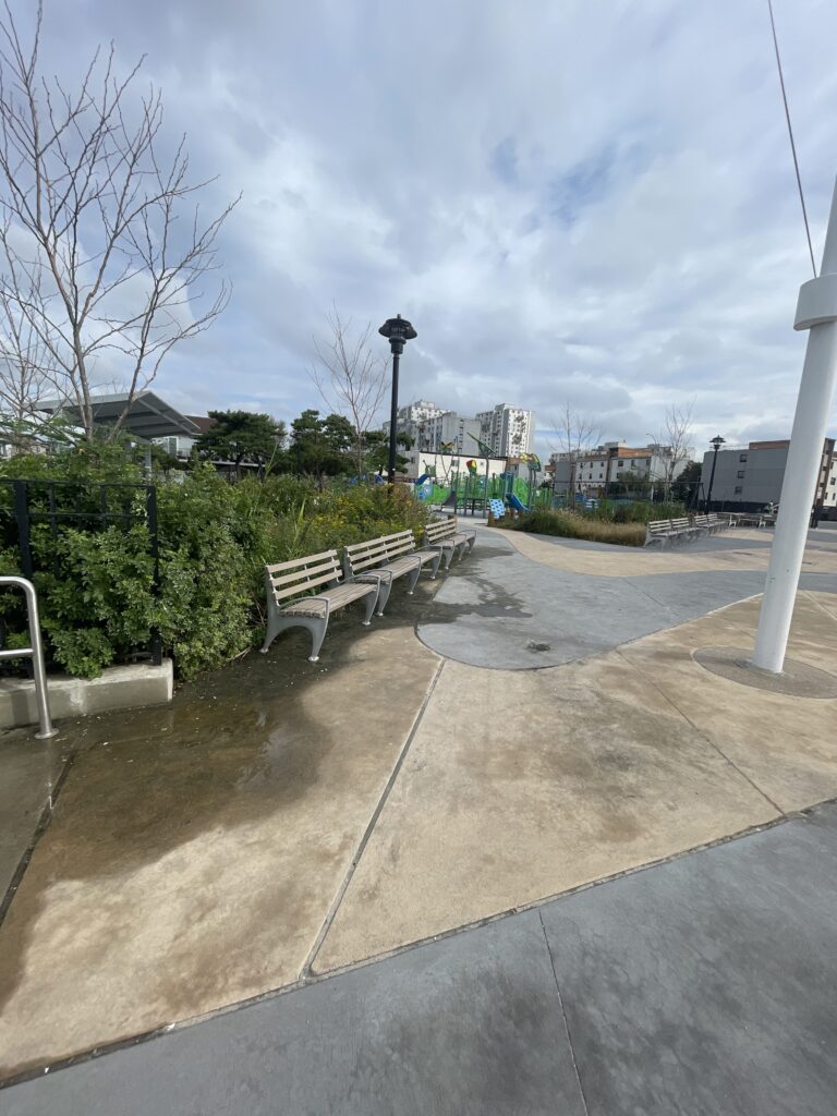 a park with benches (MyCoast AI)