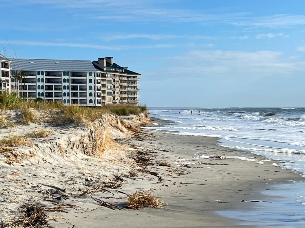 a building on a beach (MyCoast AI)