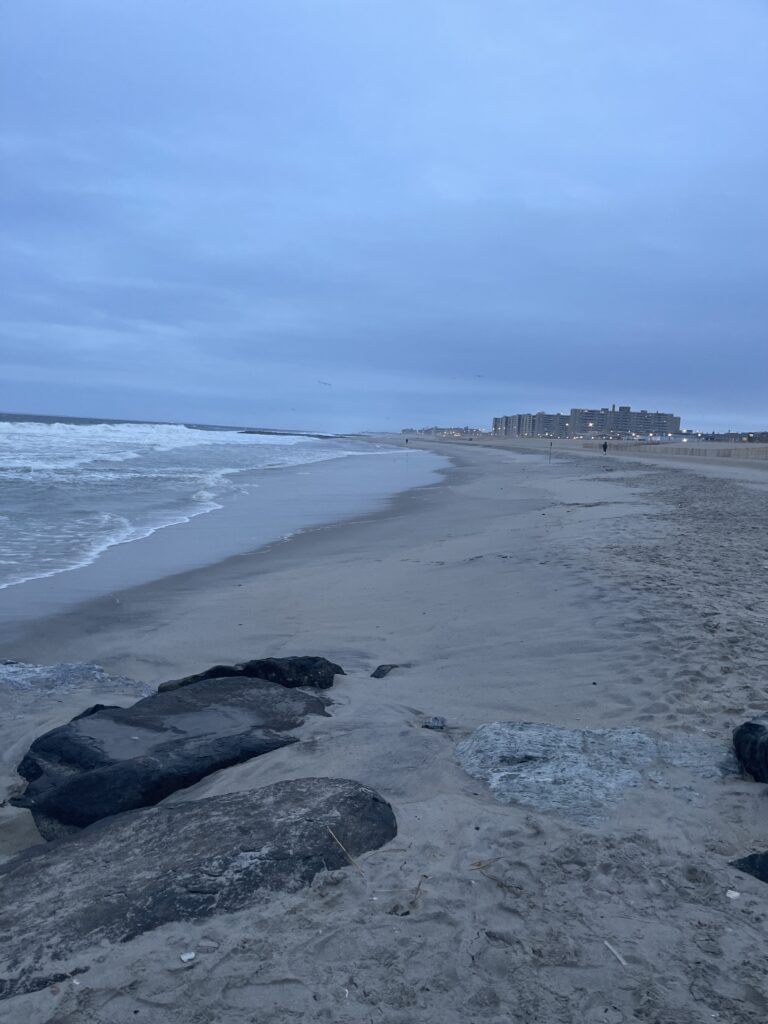 a beach with rocks and water (MyCoast AI)