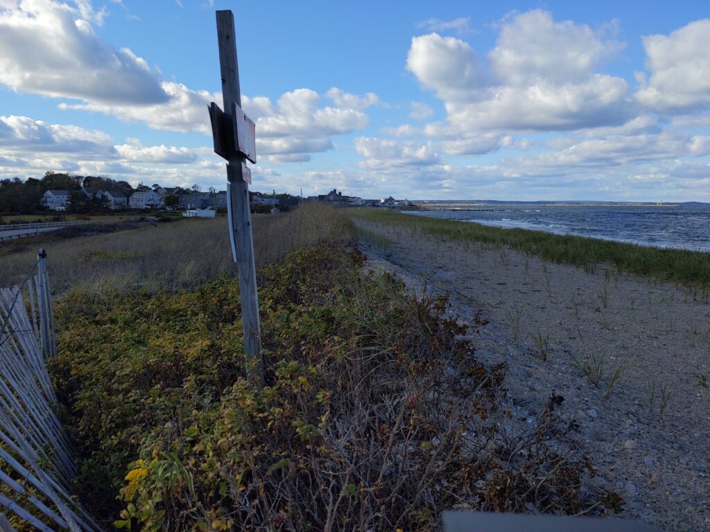 a path with a fence and grass (MyCoast AI)