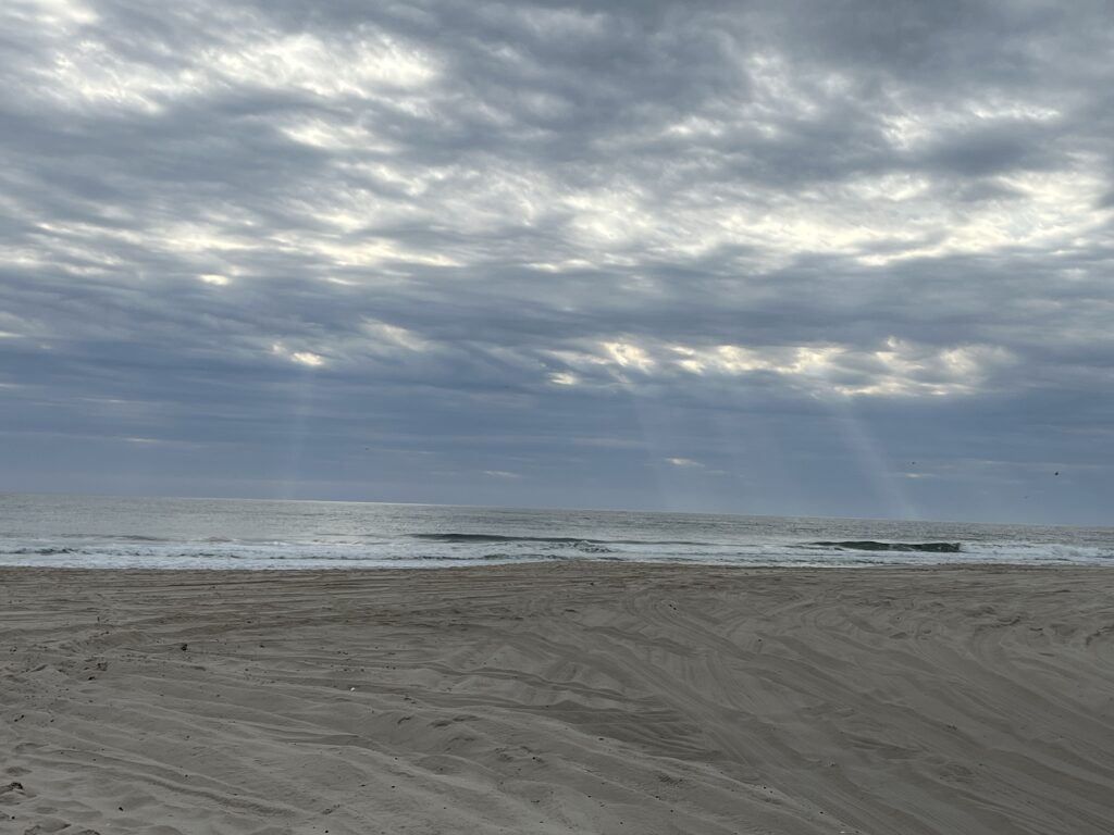 a beach with a cloudy sky (MyCoast AI)