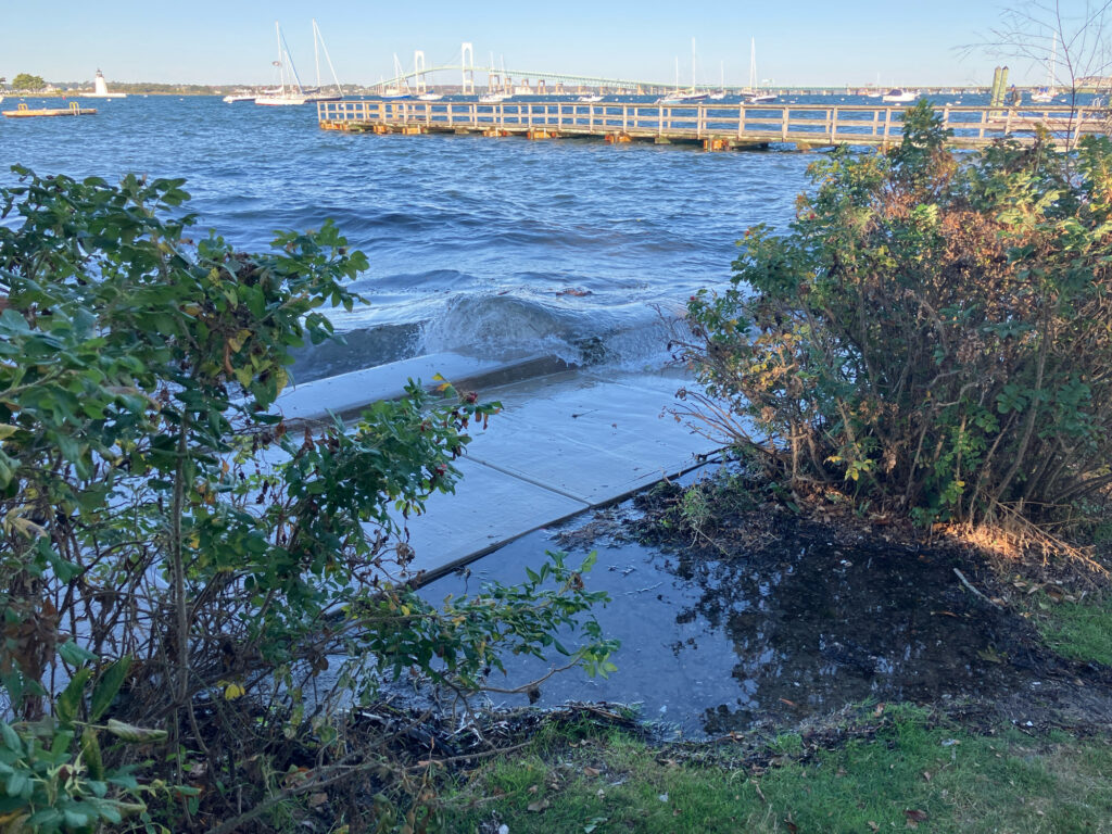 a body of water with a bridge in the background (MyCoast AI)