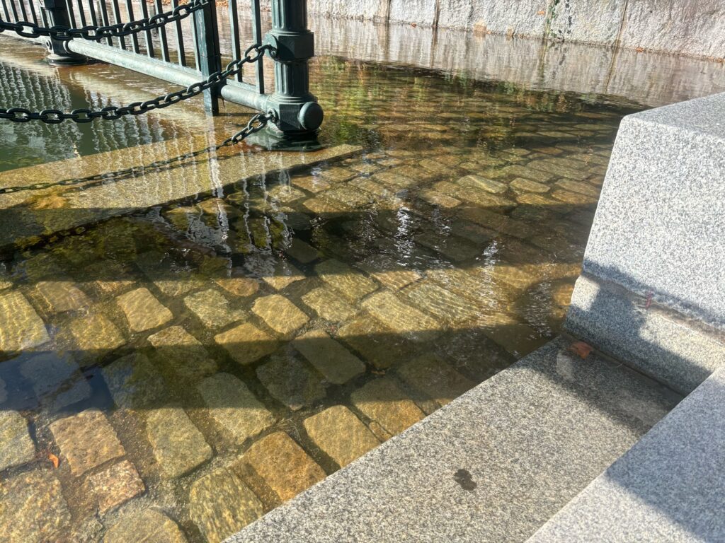 a dirty concrete floor (MyCoast AI)