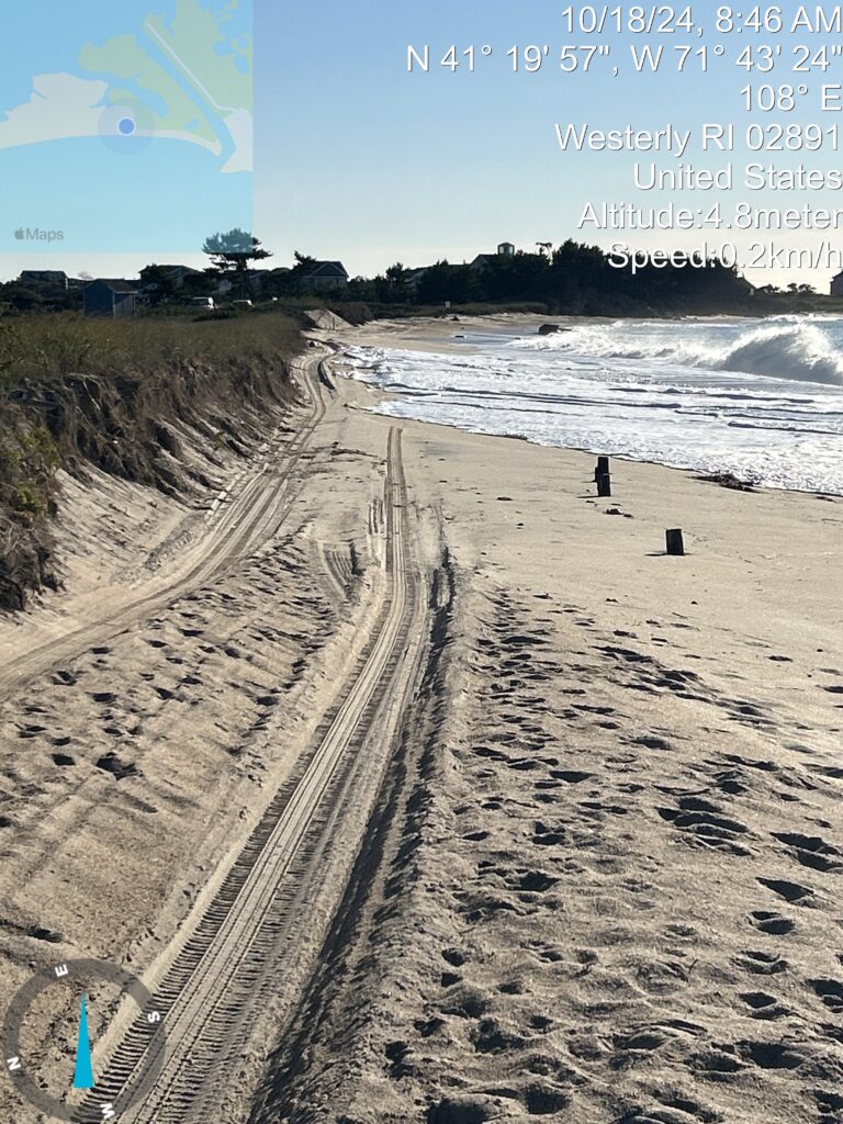 a person walking on a beach (MyCoast AI)