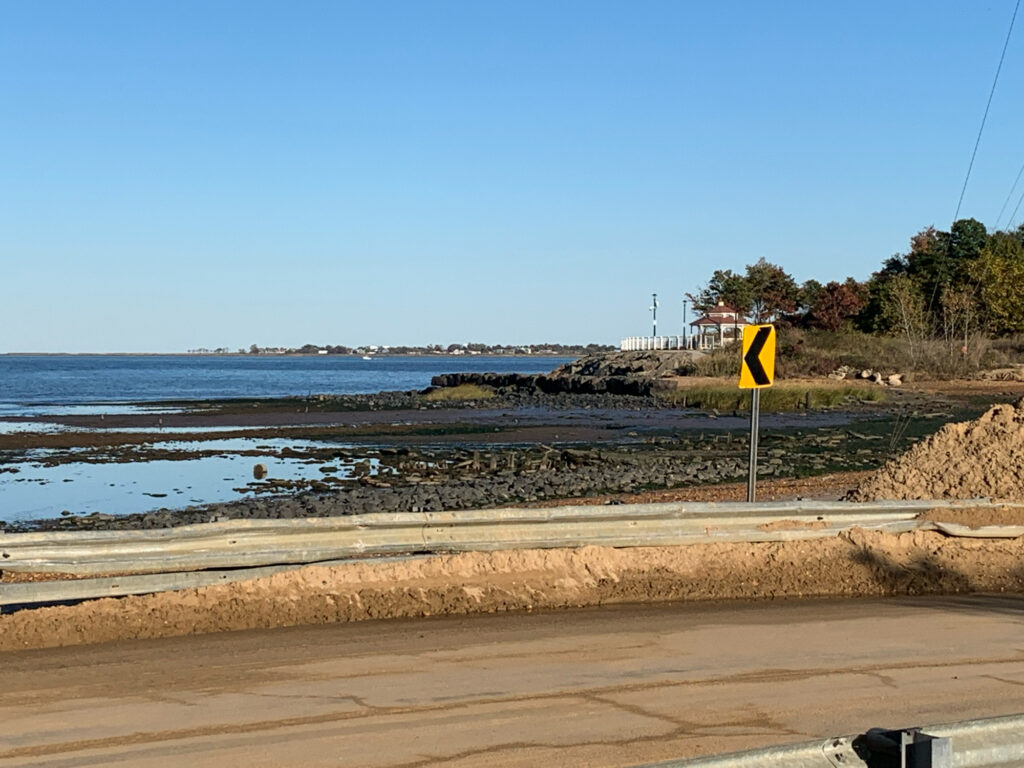 a road sign on the side of a road (MyCoast AI)