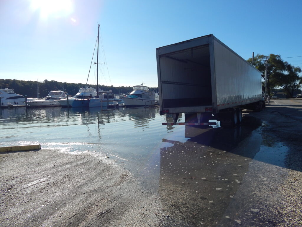 a truck parked on a dock (MyCoast AI)