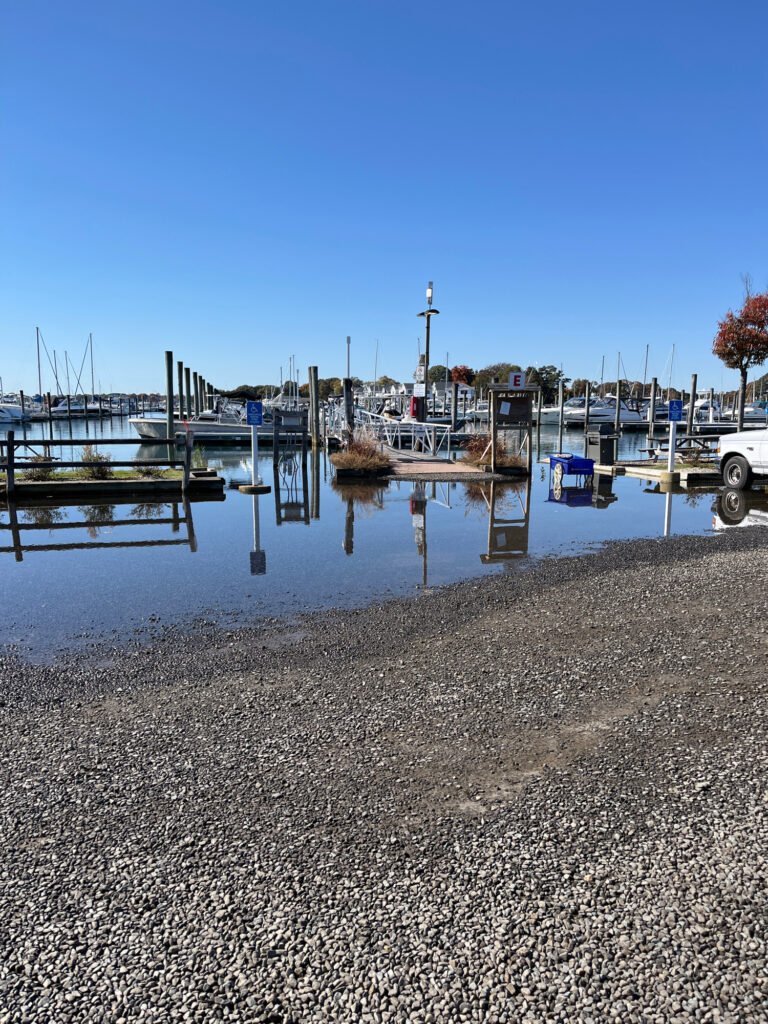 a group of boats sit in a harbor (MyCoast AI)