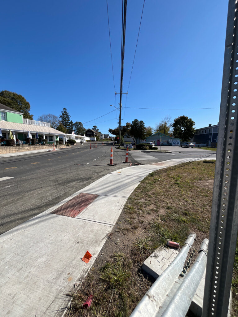 a road with a road and buildings (MyCoast AI)
