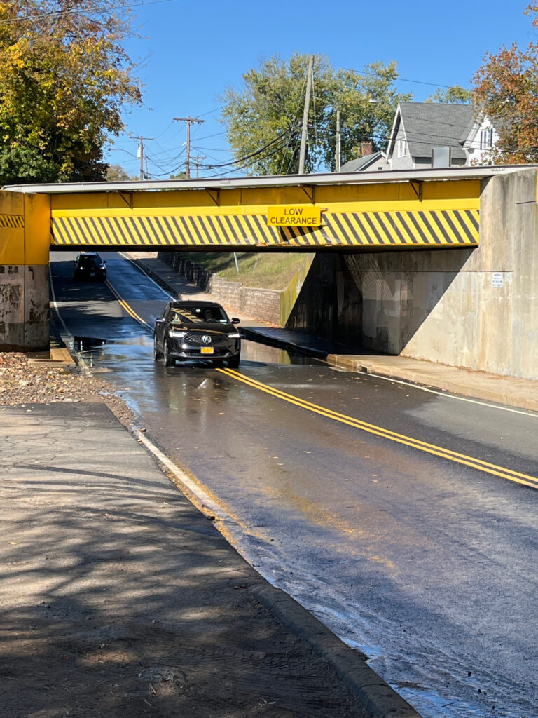 a car on a bridge (MyCoast AI)