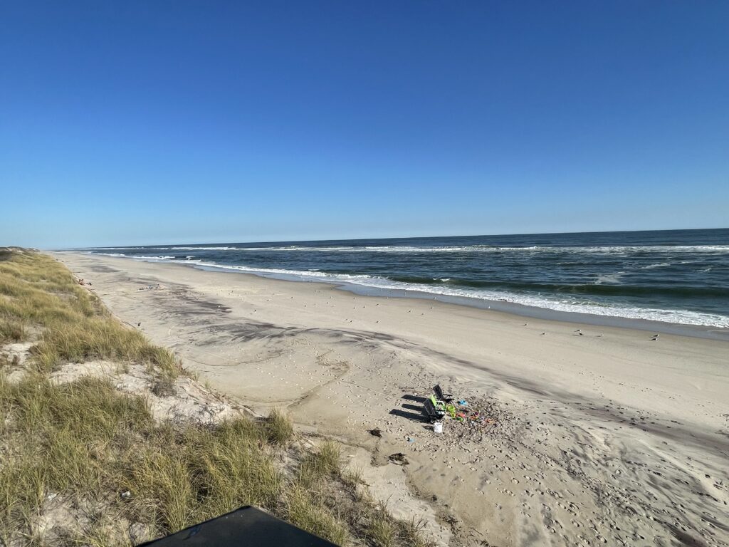 a beach with a body of water in the background (MyCoast AI)