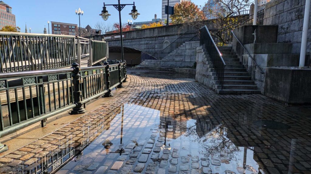 a stone walkway with a stone walkway (MyCoast AI)