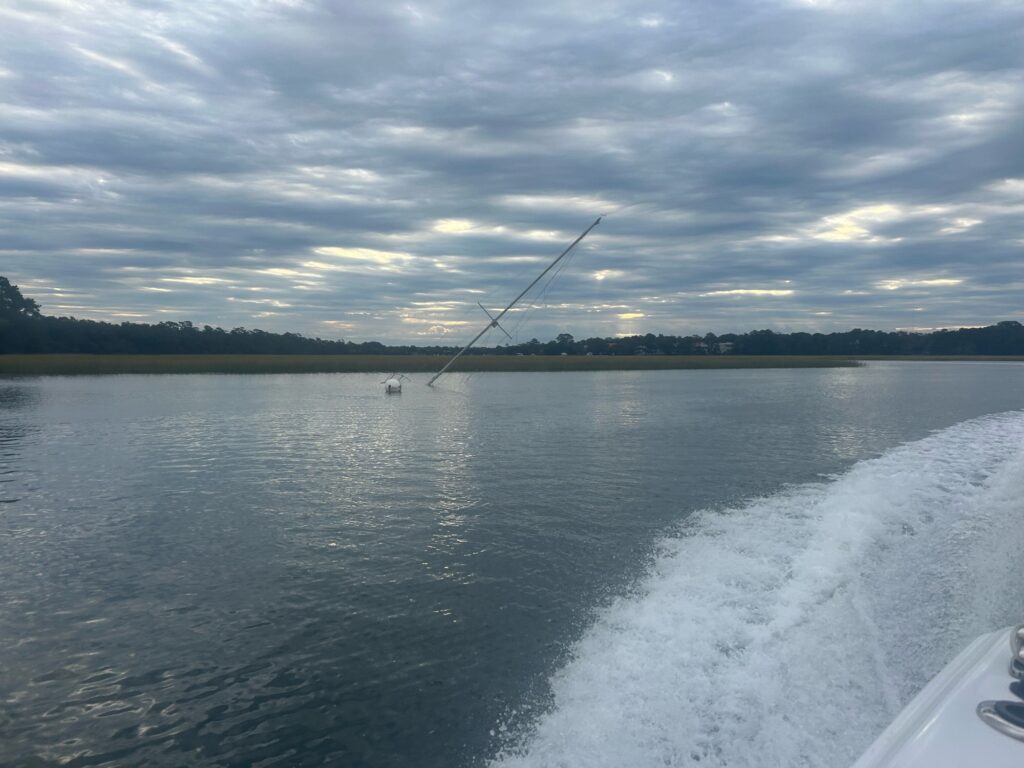 a fishing pole on a boat (MyCoast AI)