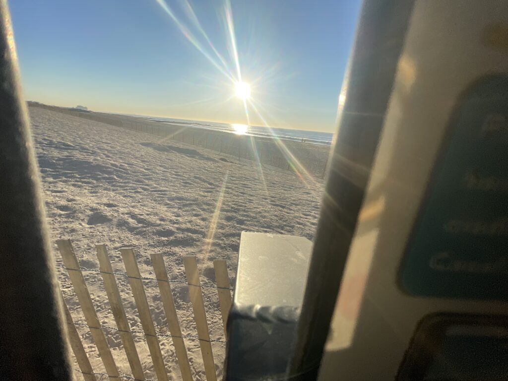 a view of the sun and the clouds from a plane (MyCoast AI)
