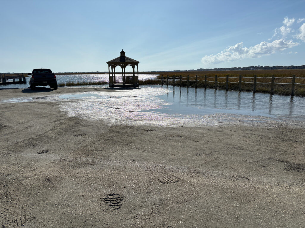 a car driving on a beach (MyCoast AI)