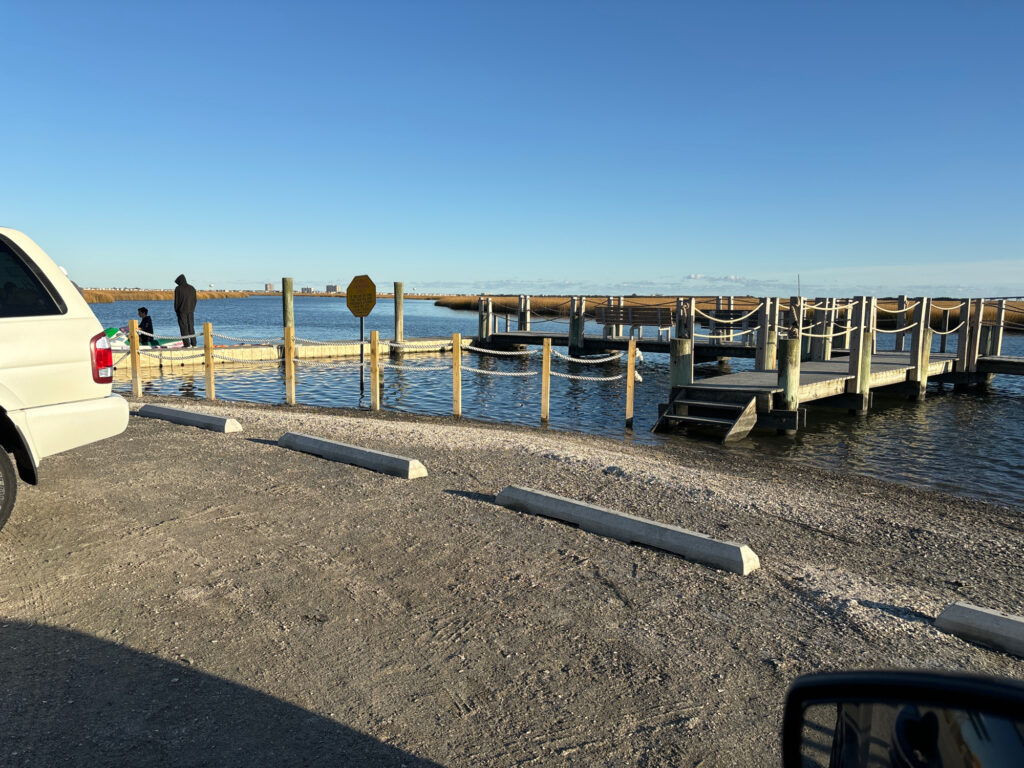 a dock with a gun (MyCoast AI)