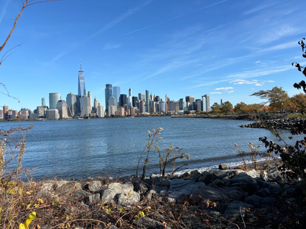 a city skyline across a body of water (MyCoast AI)