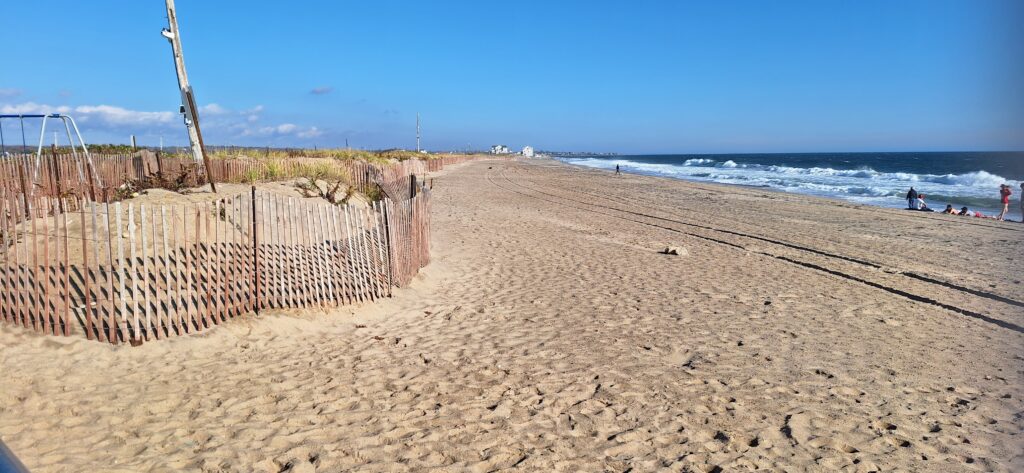 a fence on a beach (MyCoast AI)