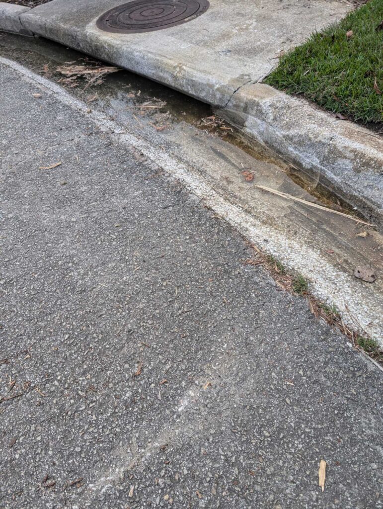 a sidewalk with a curb (MyCoast AI)