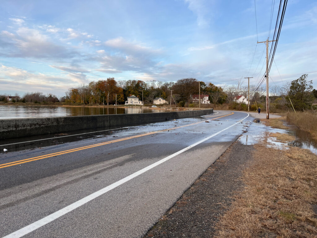 a road with water on the side (MyCoast AI)