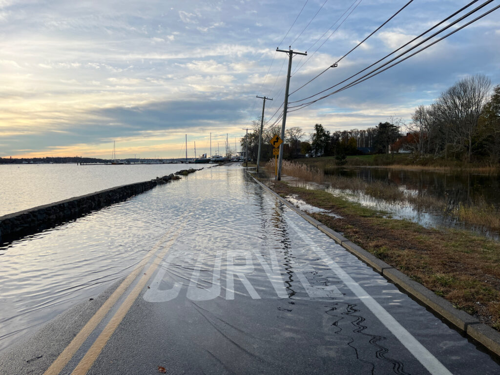 a road with water on the side (MyCoast AI)