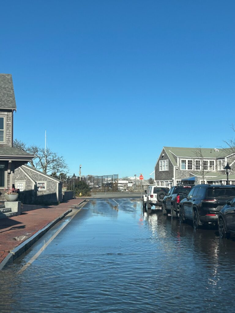 a body of water with cars parked along it (MyCoast AI)