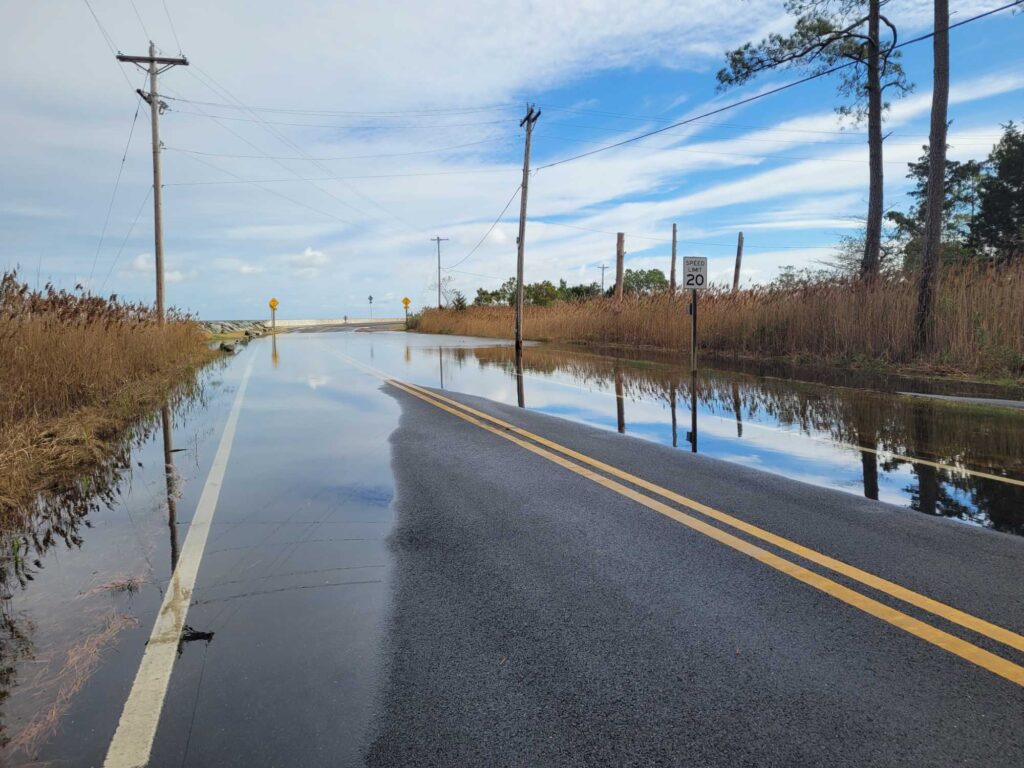 a road with water on the side (MyCoast AI)