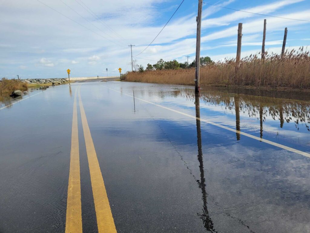 a road with water on the side (MyCoast AI)