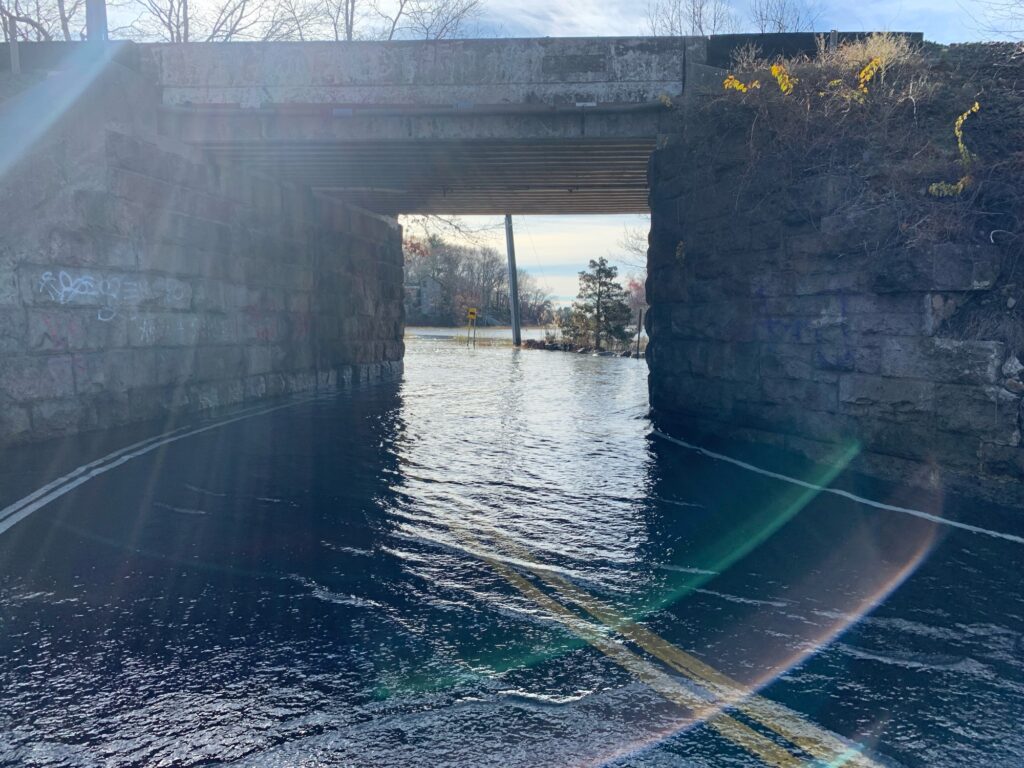 a bridge over a river (MyCoast AI)