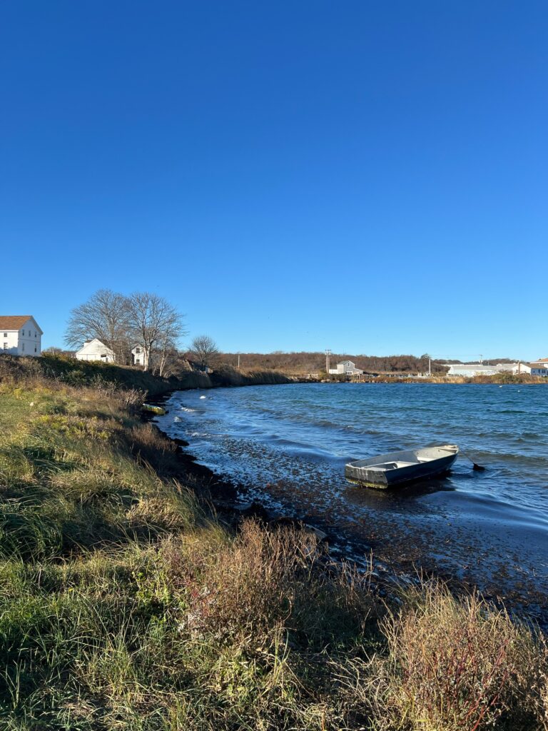 a boat sits in the water (MyCoast AI)