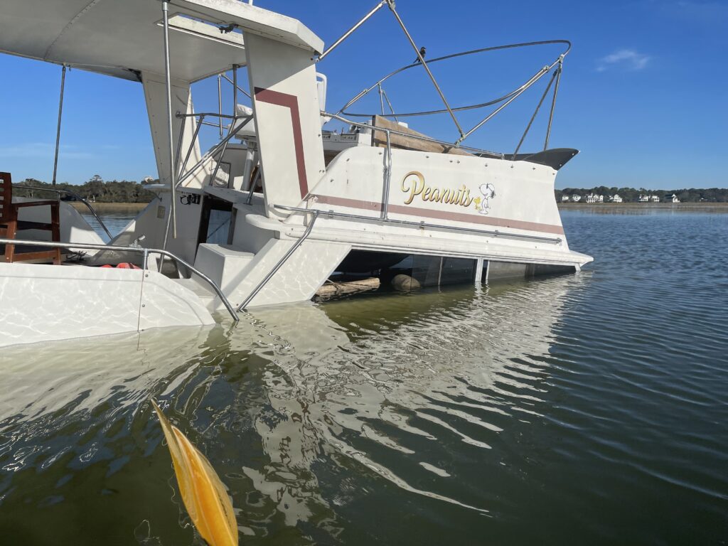 a boat in the water (MyCoast AI)