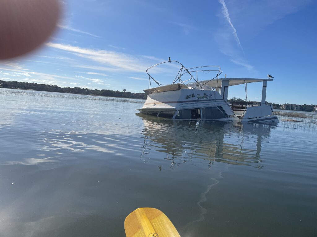 a boat in the water (MyCoast AI)