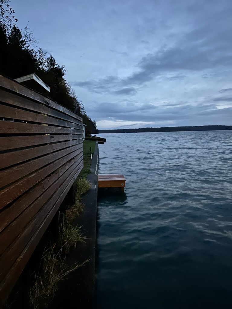 a dock leading out to a body of water (MyCoast AI)